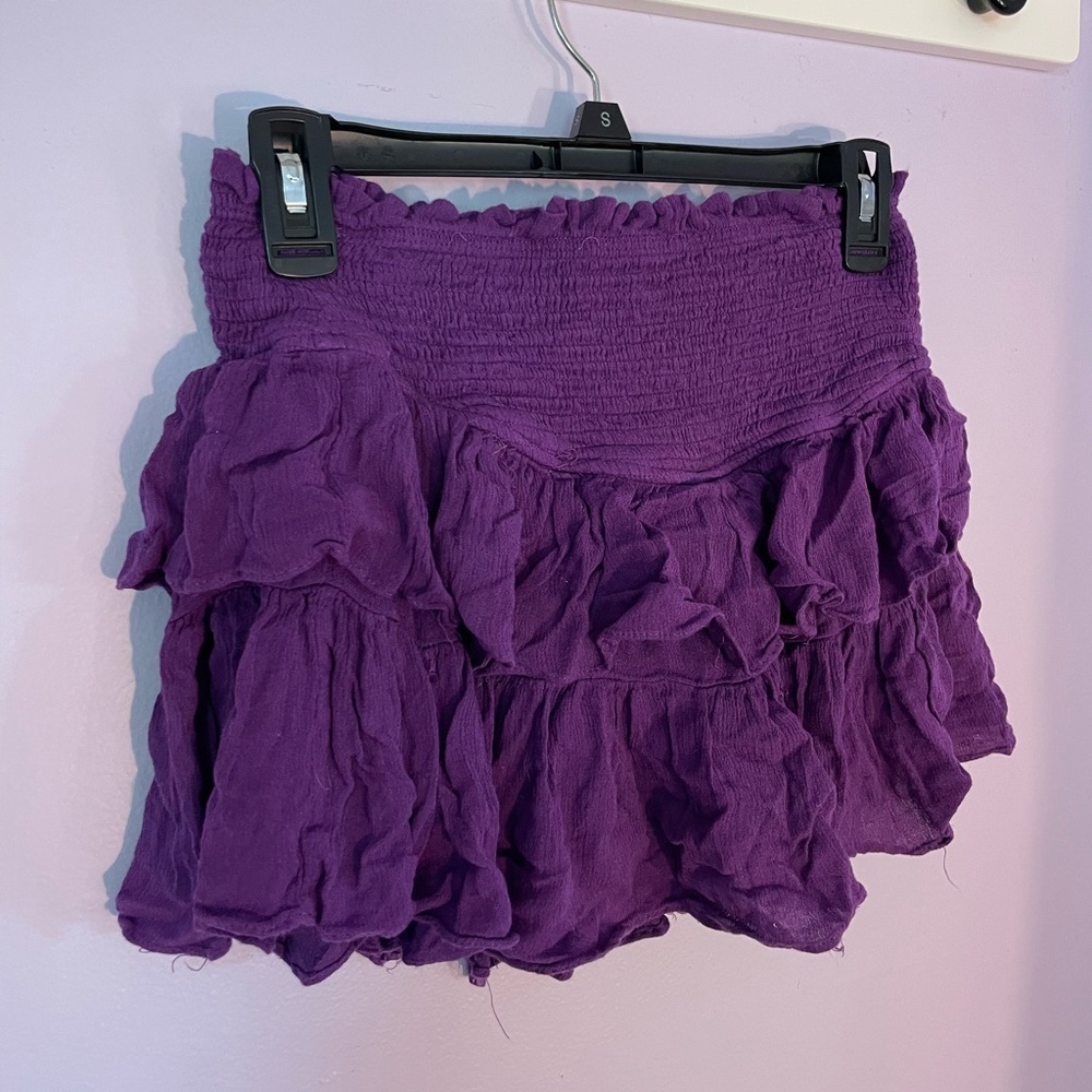 Purple Flowy Shorts